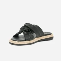 Mule Noire En Cuir à Brides Souples 10 Mule Noire En Cuir à Brides Souples -Caprices Chaussures Boutique WWWERM 10382780655 1