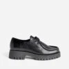 Derby TEXTO Noir éco-conçu Cuir à Semelle Crantée -Caprices Chaussures Boutique WWWERM 10383310000 0