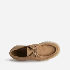 Derby TEXTO Beige En Cuir Velours Semelle Crantée -Caprices Chaussures Boutique WWWERM 10383310002 4