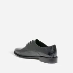 Derby Noir Verni Effet Python -Caprices Chaussures Boutique WWWERM 10383310003 3