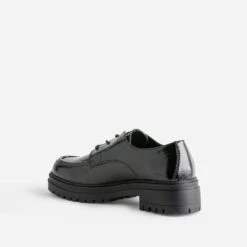 Derby TEXTO Noir Verni Semelle Crantée -Caprices Chaussures Boutique WWWERM 10383310010 3