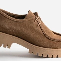 Derby TEXTO Cognac éco-conçu Cuir Velours Cranté -Caprices Chaussures Boutique WWWERM 10383310011 5