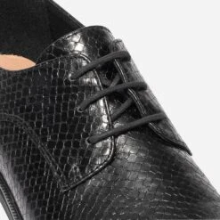 Derby Noir Embossé Python -Caprices Chaussures Boutique WWWERM 10383310427 5