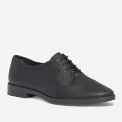 Derby ERAM FLEX Noir En Cuir Embossé -Caprices Chaussures Boutique WWWERM 10383310708 1