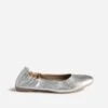 Ballerine Argentée En Cuir -Caprices Chaussures Boutique WWWERM 10383400007 0