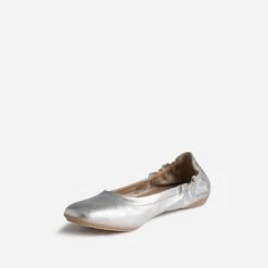 Ballerine Argentée En Cuir -Caprices Chaussures Boutique WWWERM 10383400007 2