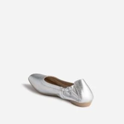Ballerine Argentée En Cuir -Caprices Chaussures Boutique WWWERM 10383400007 3
