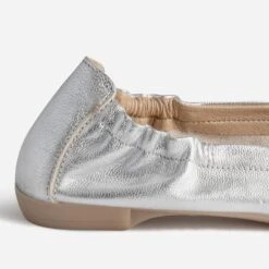 Ballerine Argentée En Cuir -Caprices Chaussures Boutique WWWERM 10383400007 5