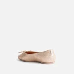 Ballerine Rose Cuivré Métallisé Froissé -Caprices Chaussures Boutique WWWERM 10383400008 3