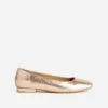 Ballerine Rose Cuivré Métallisé à Bout Carré -Caprices Chaussures Boutique WWWERM 10383400019 0