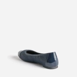 Ballerine Marine Effet Python Et Verni -Caprices Chaussures Boutique WWWERM 10383400040 3