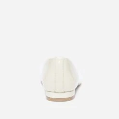 Ballerine Blanc Cassé Verni à Bout Carré -Caprices Chaussures Boutique WWWERM 10383400497 3