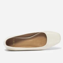 Ballerine Blanc Cassé Verni à Bout Carré -Caprices Chaussures Boutique WWWERM 10383400497 4
