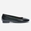 Ballerine Noire Vernie à Bout Carré -Caprices Chaussures Boutique WWWERM 10383400498 0