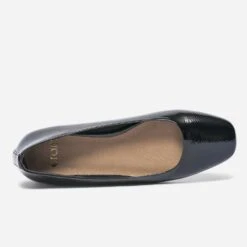 Ballerine Noire Vernie à Bout Carré -Caprices Chaussures Boutique WWWERM 10383400498 4