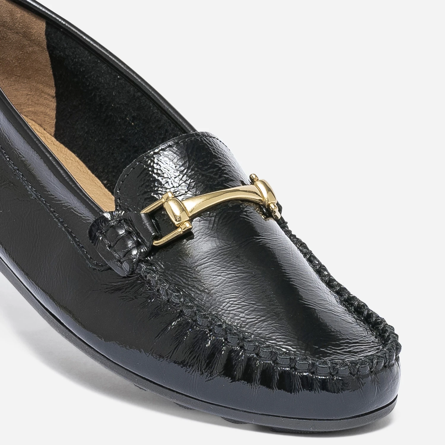 Mocassin Noir En Cuir Verni 8 Mocassin Noir En Cuir Verni – Image 6