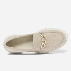 Mocassin TEXTO Beige Cuir Velours Semelle épaisse -Caprices Chaussures Boutique WWWERM 10383580001 4