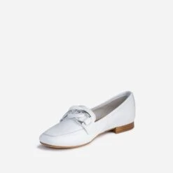 Mocassin Blanc éco-conçu En Cuir -Caprices Chaussures Boutique WWWERM 10383580039 2