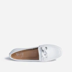 Mocassin Blanc éco-conçu En Cuir -Caprices Chaussures Boutique WWWERM 10383580039 4