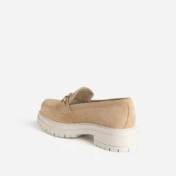 Mocassin Crantée TEXTO Beige En Cuir Velours -Caprices Chaussures Boutique WWWERM 10383580087 3