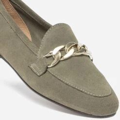 Mocassin Kaki éco-conçu En Cuir Velours -Caprices Chaussures Boutique WWWERM 10383580100 5