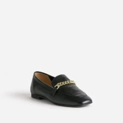 Mocassin Noir En Cuir Chaîne-bijou -Caprices Chaussures Boutique WWWERM 10383580103 1