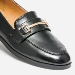 Mocassin Noir Détails Dorés -Caprices Chaussures Boutique WWWERM 10383580130 5