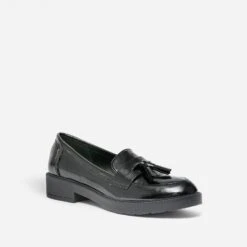 Mocassin Noir Vernis à Pompons -Caprices Chaussures Boutique WWWERM 10383580202 1