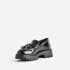 Mocassin TEXTO Noir Avec Pampille Semelle Crantée -Caprices Chaussures Boutique WWWERM 10383580207 2