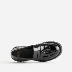 Mocassin TEXTO Noir Avec Pampille Semelle Crantée -Caprices Chaussures Boutique WWWERM 10383580207 4