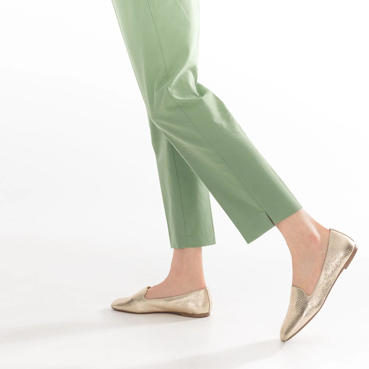 Slipper Doré Effet Tressage 4 Slipper Doré Effet Tressage – Image 2