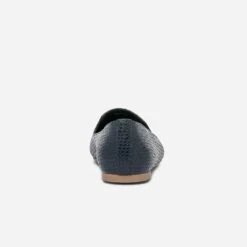 Slipper Bleu Marine Embossé Tressage 14 Slipper Bleu Marine Embossé Tressage -Caprices Chaussures Boutique WWWERM 10383580307 3