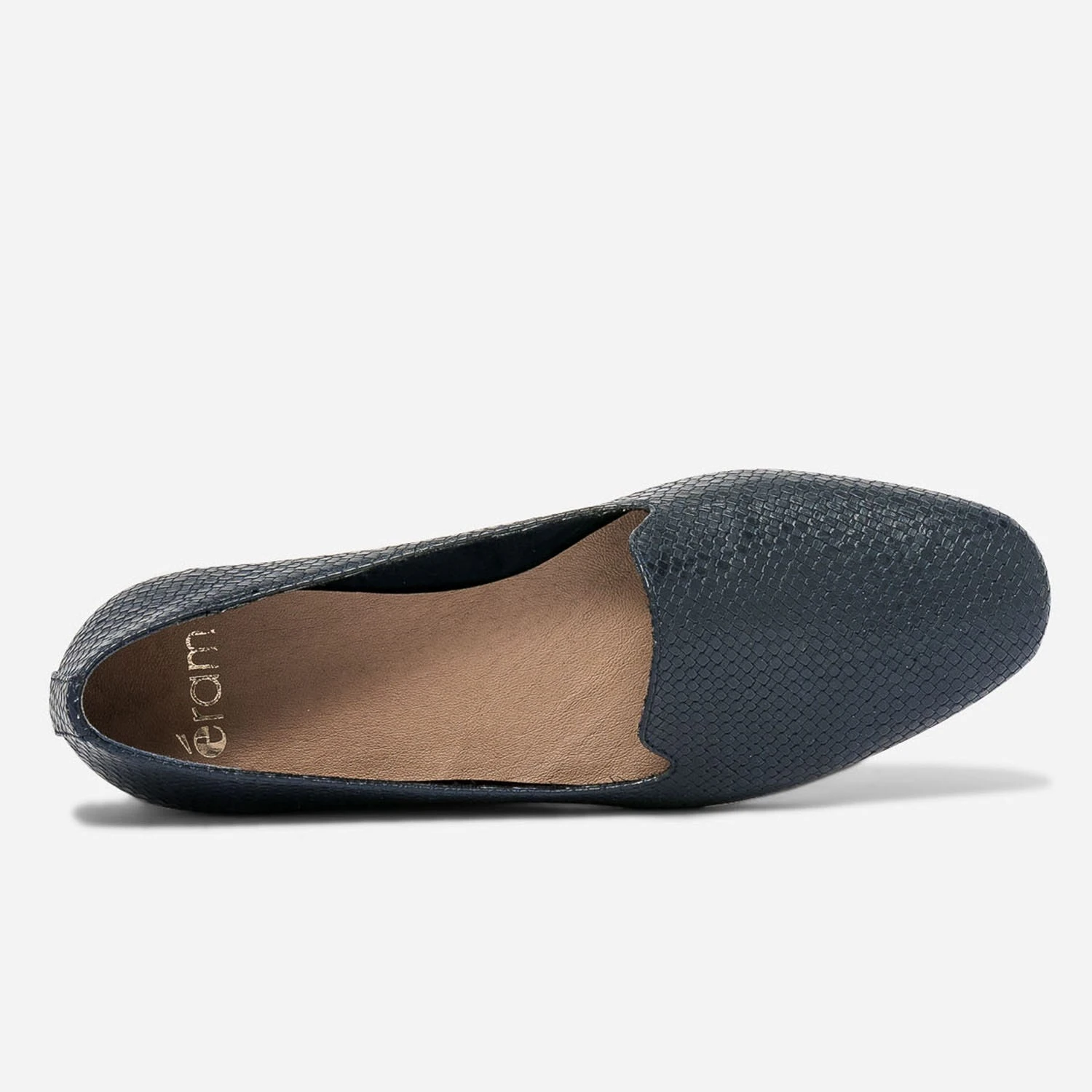 Slipper Bleu Marine Embossé Tressage 8 Slipper Bleu Marine Embossé Tressage – Image 6