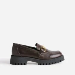 Mocassin TEXTO Marron Foncé éco-conçu Cuir