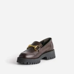 Mocassin TEXTO Marron Foncé éco-conçu Cuir -Caprices Chaussures Boutique WWWERM 10383580319 2