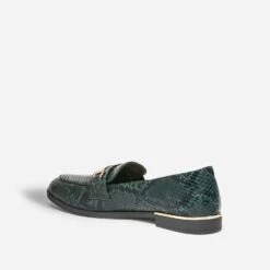 Mocassin Vert Effet Python -Caprices Chaussures Boutique WWWERM 10383580335 3