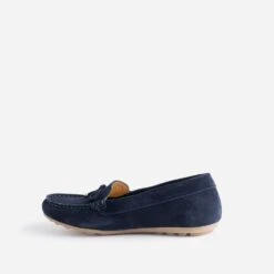 Mocassin Bleu Marine En Cuir Velours -Caprices Chaussures Boutique WWWERM 10383580360 3