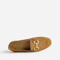 Mocassin Cognac En Cuir Velours -Caprices Chaussures Boutique WWWERM 10383580366 4