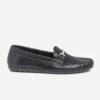 Mocassin Noir En Cuir Velours Effet Python -Caprices Chaussures Boutique WWWERM 10383580395 0