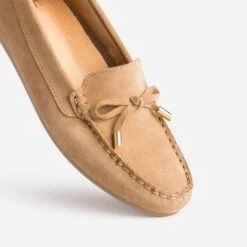 Mocassin Camel En Cuir Velours éco-conçu -Caprices Chaussures Boutique WWWERM 10383580403 5
