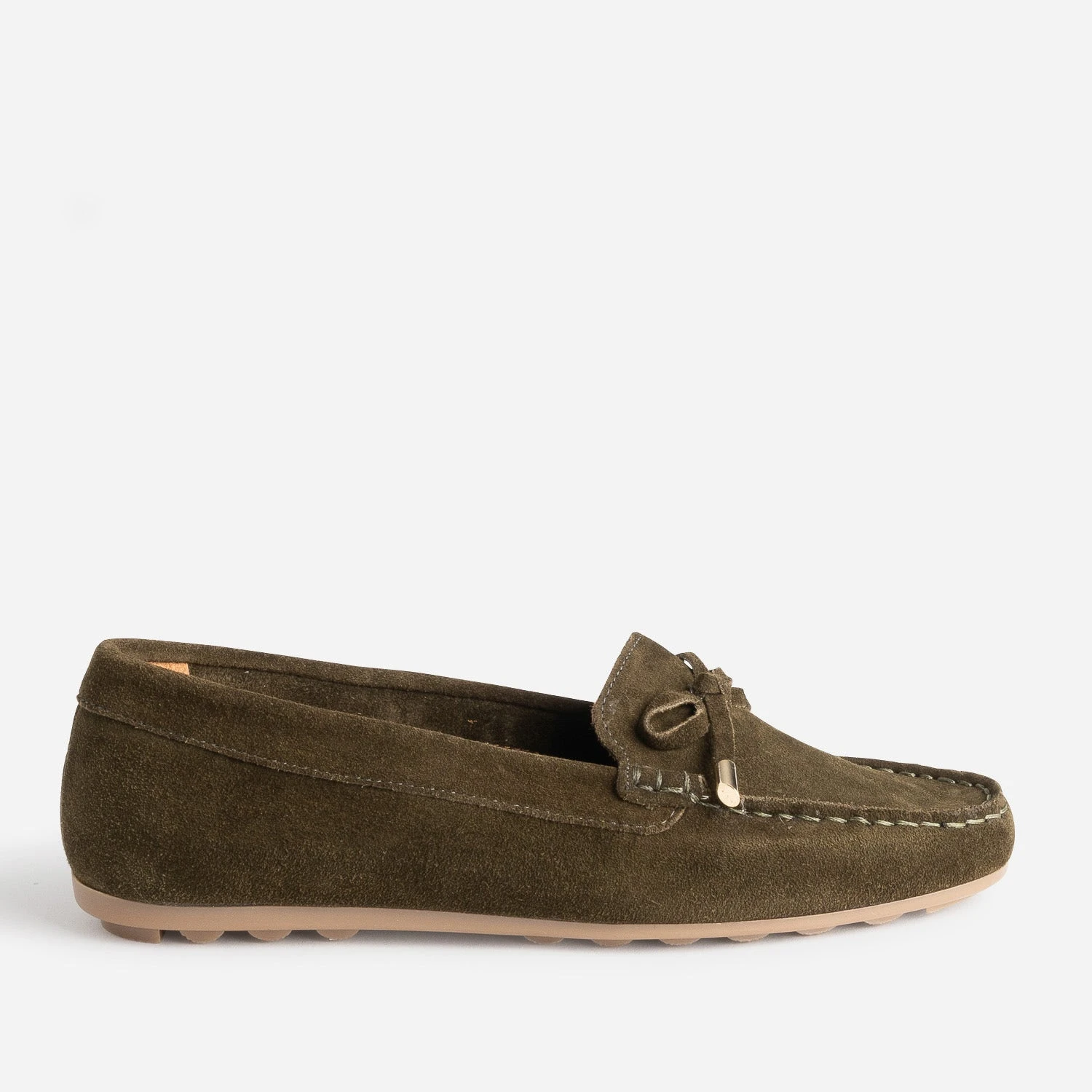 Mocassin Kaki En Cuir Velours éco-conçu 3 Mocassin Kaki En Cuir Velours éco-conçu