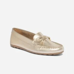 Mocassin Doré En Cuir -Caprices Chaussures Boutique WWWERM 10383580405 1