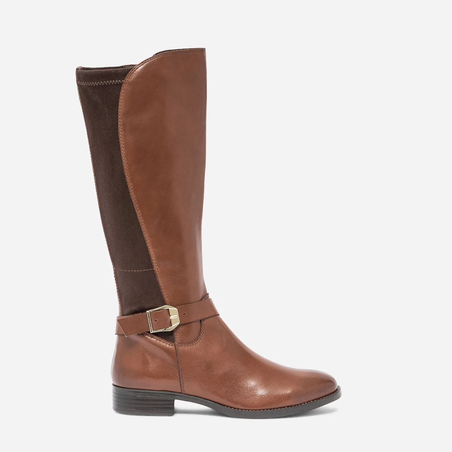 Botte CAPRICE Cognac En Cuir Et Textile à Boucle 3 Botte CAPRICE Cognac En Cuir Et Textile à Boucle