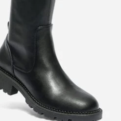 Cuissarde TEXTO Noire à Tige Souple -Caprices Chaussures Boutique WWWERM 10383810243 5