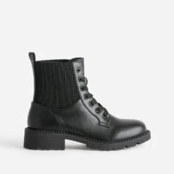 Bottine TEXTO Noire à Tige élastiquée -Caprices Chaussures Boutique WWWERM 10383820659 1