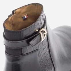 Boots ERAM FLEX Noir En Cuir Avec Effet Croco -Caprices Chaussures Boutique WWWERM 10383821146 5