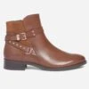 Boots CAPRICE Cognac à Bride Cloutée -Caprices Chaussures Boutique WWWERM 10383821170 0