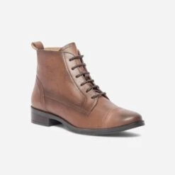 Bottine ERAM FLEX Cognac En Cuir éco-conçu -Caprices Chaussures Boutique WWWERM 10383821175 1