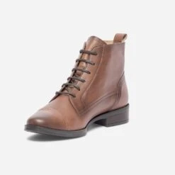 Bottine ERAM FLEX Cognac En Cuir éco-conçu -Caprices Chaussures Boutique WWWERM 10383821175 2