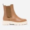 Chelsea Boots TEXTO Camel En Cuir à Semelle Crantée -Caprices Chaussures Boutique WWWERM 10383821255 0